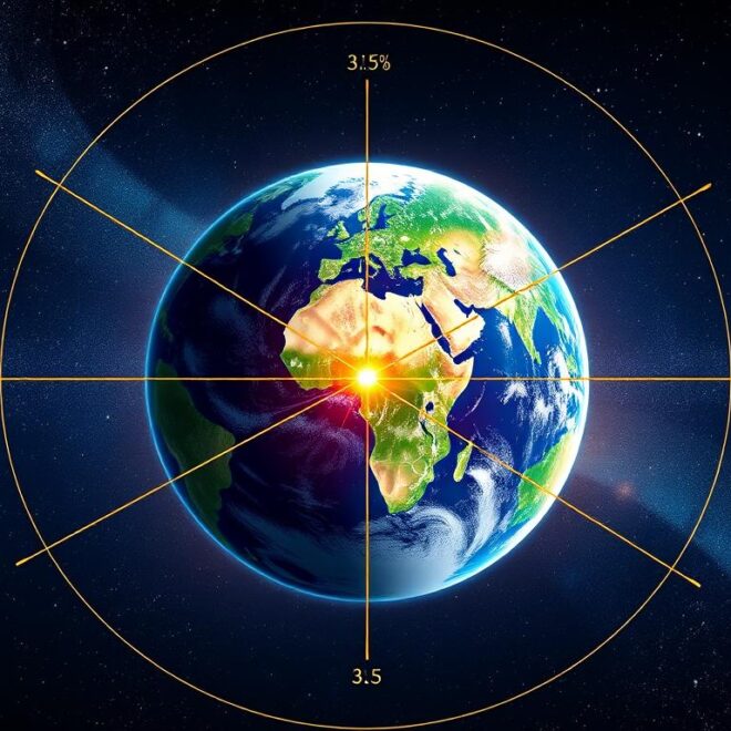 earth tilted 31.5 inches